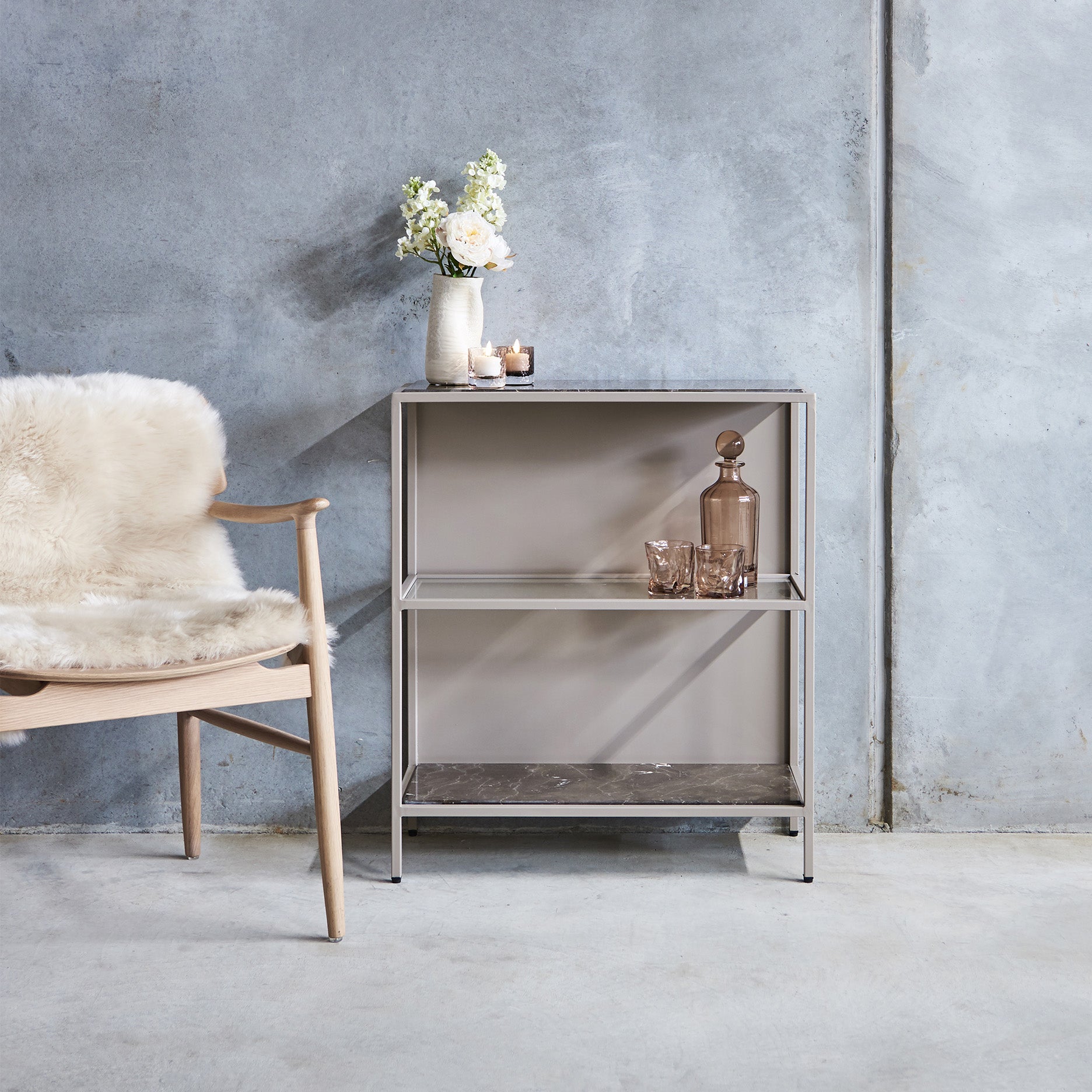 Mason II Reol - lysebrun metal